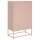 vidaXL Highboard Rosa 68,5x39x111,5 cm Kaltgewalzter Stahl