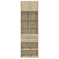 vidaXL Hochschrank Sonoma-Eiche 70x42,5x225 cm Holzwerkstoff