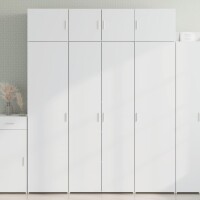 vidaXL Hochschrank Weiß 80x42,5x225 cm Holzwerkstoff