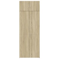 vidaXL Hochschrank Sonoma-Eiche 80x42,5x225 cm Holzwerkstoff