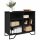 vidaXL Sideboard Schwarz 91x35,5x74,5 cm Holzwerkstoff