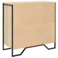 vidaXL Sideboard Sonoma-Eiche 78x35,5x74,5 cm Holzwerkstoff