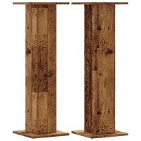 vidaXL Pflanzenst&auml;nder 2 Stk. Altholz-Optik 30x30x95 cm Holzwerkstoff