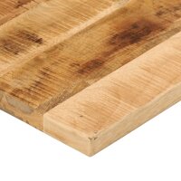 vidaXL Tischplatte 80x60x2,5 cm Rechteckig Raues Massivholz Mango