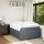 vidaXL Boxspringbett mit Matratze Dunkelgrau 120x190 cm Samt