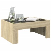 vidaXL Couchtisch mit Infinity-LED Sonoma-Eiche 70x50x30 cm