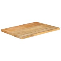 vidaXL Tischplatte mit Baumkante 90x60x3,8 cm Massivholz Mango