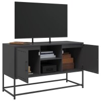 vidaXL Highboard Schwarz 36x39x123 cm Stahl