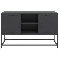 vidaXL Highboard Schwarz 36x39x123 cm Stahl