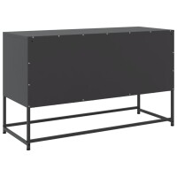 vidaXL Highboard Schwarz 36x39x123 cm Stahl