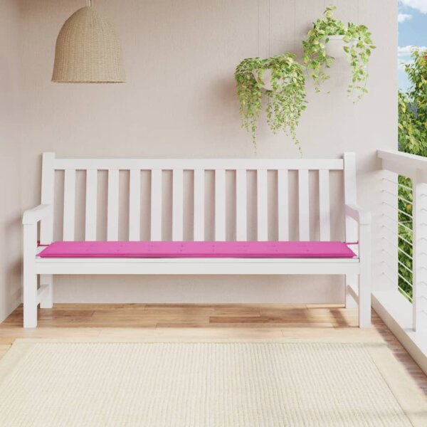 vidaXL Gartenbank-Auflage Rosa 200x50x3 cm Stoff