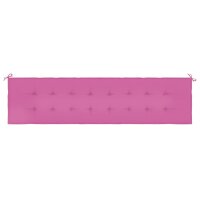 vidaXL Gartenbank-Auflage Rosa 200x50x3 cm Stoff