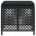 vidaXL Gartenhocker mit Kissen 4 Stk. Schwarz 41x41x36 cm Poly Rattan