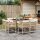 vidaXL 9-tlg. Garten-Essgruppe mit Kissen Beige Poly Rattan