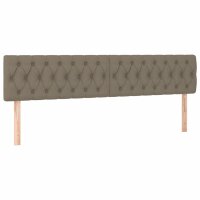 vidaXL Boxspringbett mit Matratze Taupe 120x190 cm Stoff