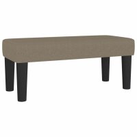 vidaXL Boxspringbett mit Matratze Taupe 120x190 cm Stoff