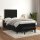 vidaXL Boxspringbett mit Matratze Schwarz 120x190 cm Samt