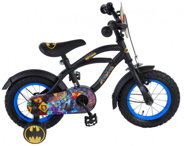 Volare Batman 12 Zoll 23 cm Jungen R&uuml;cktrittbremse Schwarz