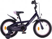 AMIGO Galaxy 12 Zoll 20 cm M&auml;dchen R&uuml;cktrittbremse Violett/Rosa