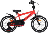 AMIGO Speeder 16 Zoll 27 cm Jungen R&uuml;cktrittbremse Rot/Schwarz