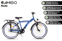 AMIGO Roady 24 Zoll 38,5 cm Jungen Rücktrittbremse Blau