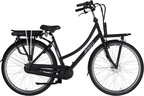 AMIGO E-Lagos T3 28 Zoll 50 cm Damen 7G Rollerbrakes Mattschwarz