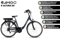 AMIGO E-Altura D2 28 Zoll 49 cm Damen 7G Felgenbremse...