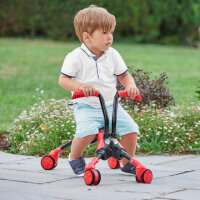 The Bugs ScrambleBug Beetle Loopfiets met 4 Wielen Junior Rot/Schwarz