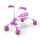 The Bugs ScrambleBug Bubblegum Loopfiets met 4 Wielen Junior Rosa/Wei&szlig;