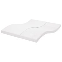 vidaXL Schaumstoffmatratze Weiß 160x210 cm 7-Zonen...