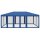 vidaXL Partyzelt mit 10 Mesh-Seitenteilen Blau 6x4 m HDPE
