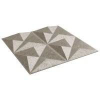 vidaXL Wandpaneele 24 Stk. Beton 50x50 cm XPS 6 m² Origami