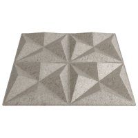 vidaXL Wandpaneele 24 Stk. Beton 50x50 cm XPS 6 m² Origami