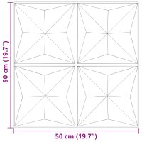 vidaXL Wandpaneele 24 Stk. Beton 50x50 cm XPS 6 m² Origami