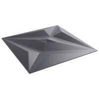 vidaXL Wandpaneele 12 Stk. Grau 50x50 cm XPS 3 m² Stern