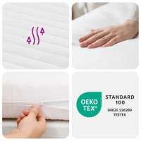 vidaXL Schaumstoffmatratze Weiß 80x220 cm 7-Zonen Härtegrad 20 ILD
