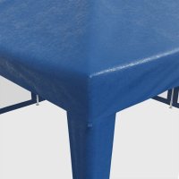 vidaXL Partyzelt mit 8 Mesh-Seitenteilen Blau 4x4 m HDPE