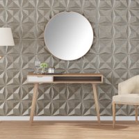 vidaXL Wandpaneele 48 Stk. Beton 50x50 cm XPS 12 m²...