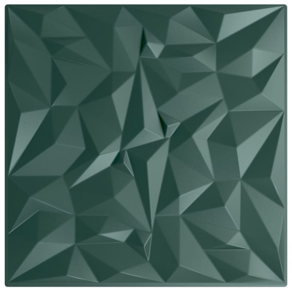 vidaXL Wandpaneele 24 Stk. Grün 50x50 cm XPS 6 m² Amethyst