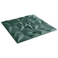 vidaXL Wandpaneele 24 Stk. Grün 50x50 cm XPS 6 m² Amethyst