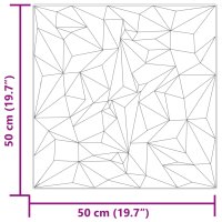 vidaXL Wandpaneele 24 Stk. Grün 50x50 cm XPS 6 m² Amethyst