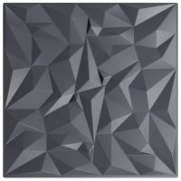 vidaXL Wandpaneele 12 Stk. Grau 50x50 cm XPS 3 m²...