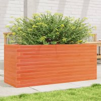vidaXL Pflanzkübel Wachsbraun 110x40x46 cm...