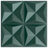 vidaXL Wandpaneele 48 Stk. Grün 50x50 cm XPS 12...