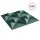 vidaXL Wandpaneele 48 Stk. Grün 50x50 cm XPS 12 m² Origami