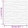 vidaXL Wandpaneele 24 Stk. Grau 50x50 cm XPS 6 m² Stein