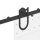vidaXL Schiebetürbeschlag-Set 183 cm Stahl Schwarz