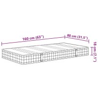 vidaXL Kindermatratze Bonnell-Federkern Mittel 80x160 cm