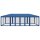 vidaXL Partyzelt mit 12 Mesh-Seitenteilen Blau 8x4 m HDPE