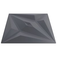 vidaXL Wandpaneele 24 Stk. Grau 50x50 cm XPS 6 m² Stern